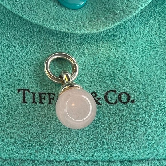 Tiffany & Co. Silver Fascination Pink Quartz Ball Charm - Picture 8 of 10